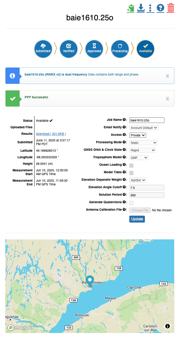 Automatic Precise Point Positioning Service (APPS)